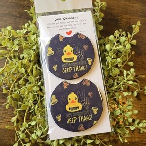 Cute Jeep/Duck Car Coasters